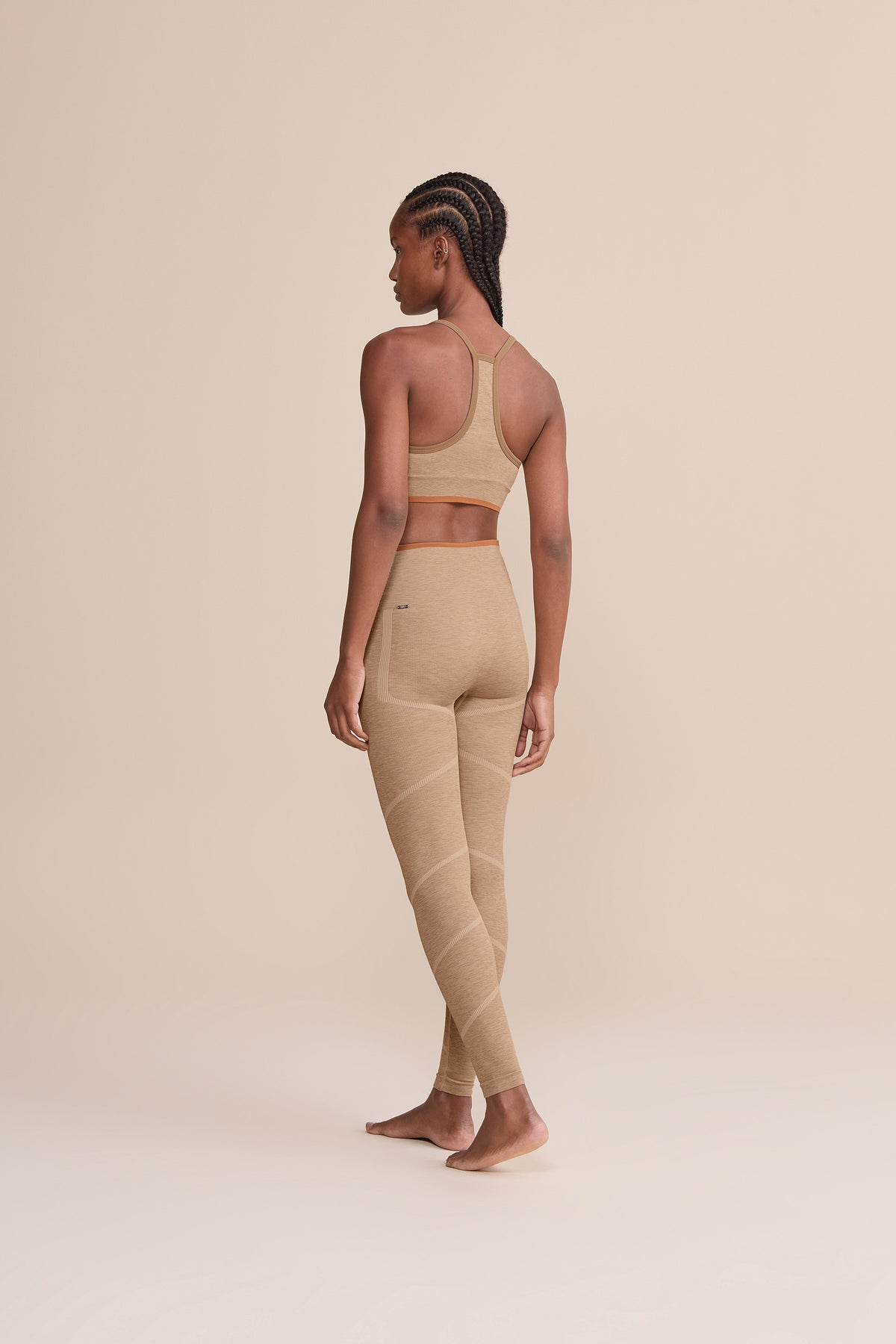 Calza Deportiva Flextex Seamless LIVE! Beige