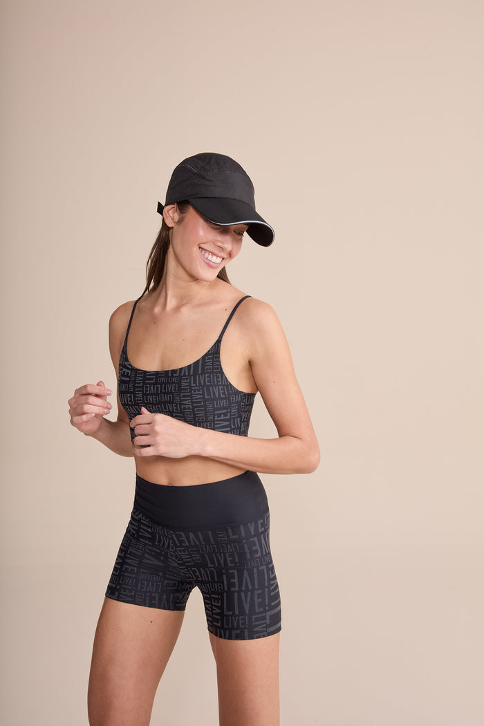Short Deportivo LIVE! Sense Pro Matte Black