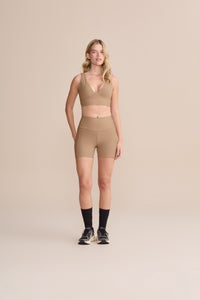 Top Deportivo V Neopren Line Beige Organic