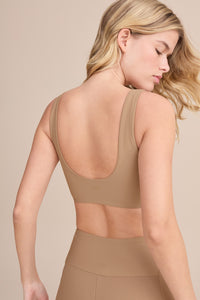 Top Deportivo V Neopren Line Beige Organic