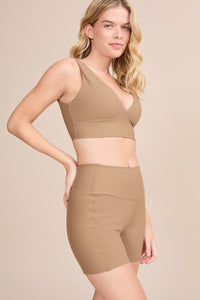 Top Deportivo V Neopren Line Beige Organic