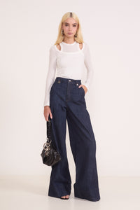Jeans Wide Leg Oversized Colcci Lisboa