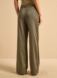 Pantalón de Sastrería Femenino Rayado Metalizado Forum