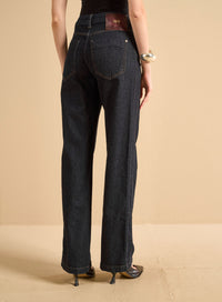 Jeans Mujer Recto Bella Stretch Azul Oscuro Forum