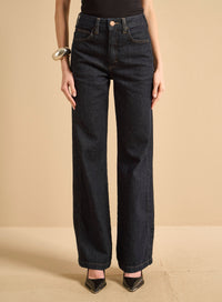 Jeans Mujer Recto Bella Stretch Azul Oscuro Forum