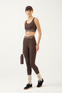 Calza Legging Cintura Retilínea Essencial Mind & Body Marrón