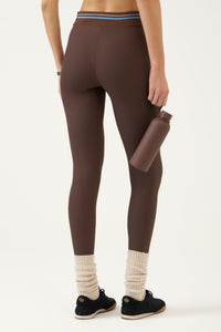 Calza Legging Cintura Retilínea Essencial Mind & Body Marrón