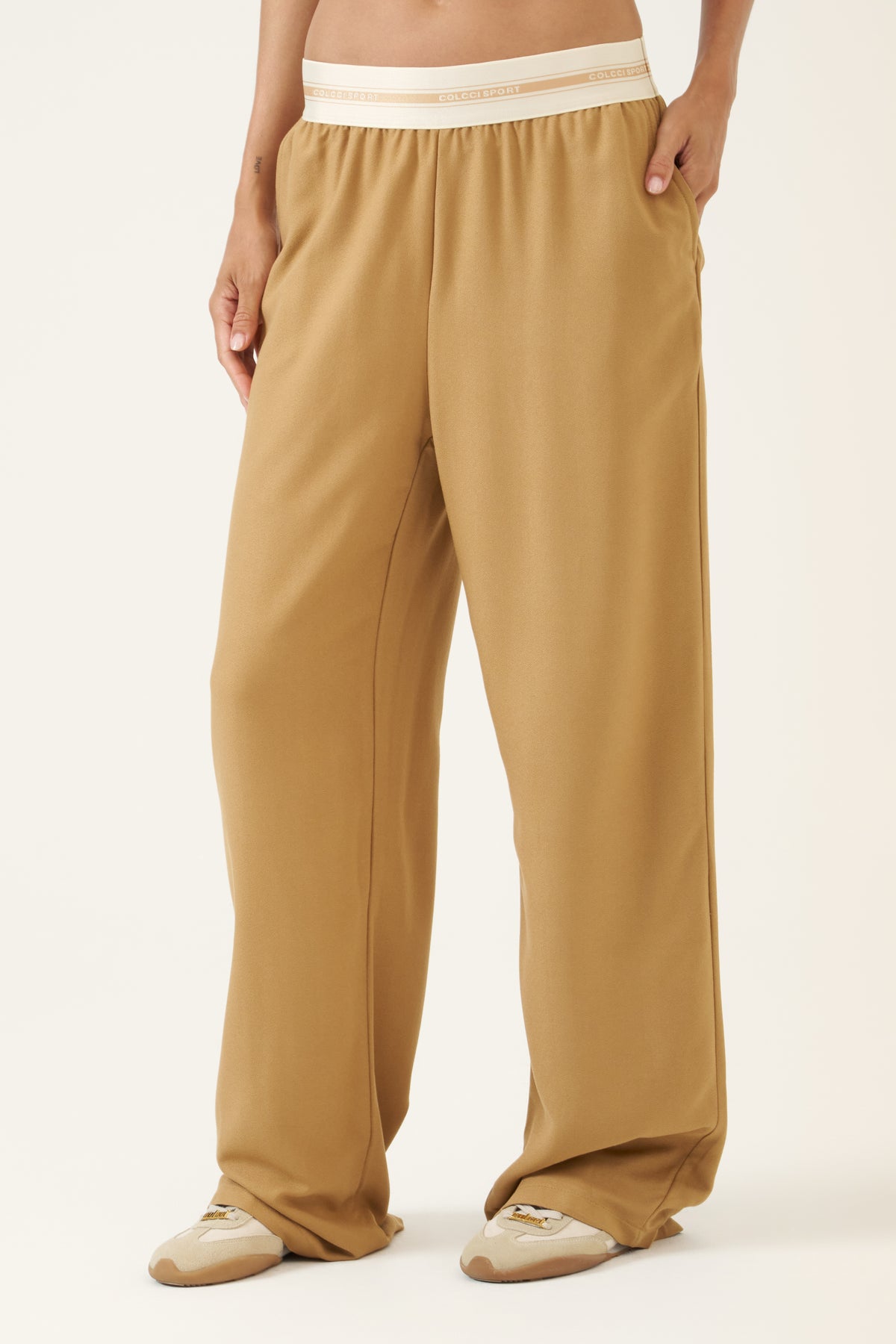 Pantalón Wide Leg con Cintura Elástica Colcci Sport