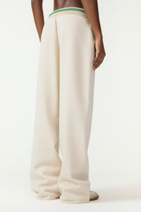 Pantalón Wide Leg con Pretina Rayada Colcci Sport