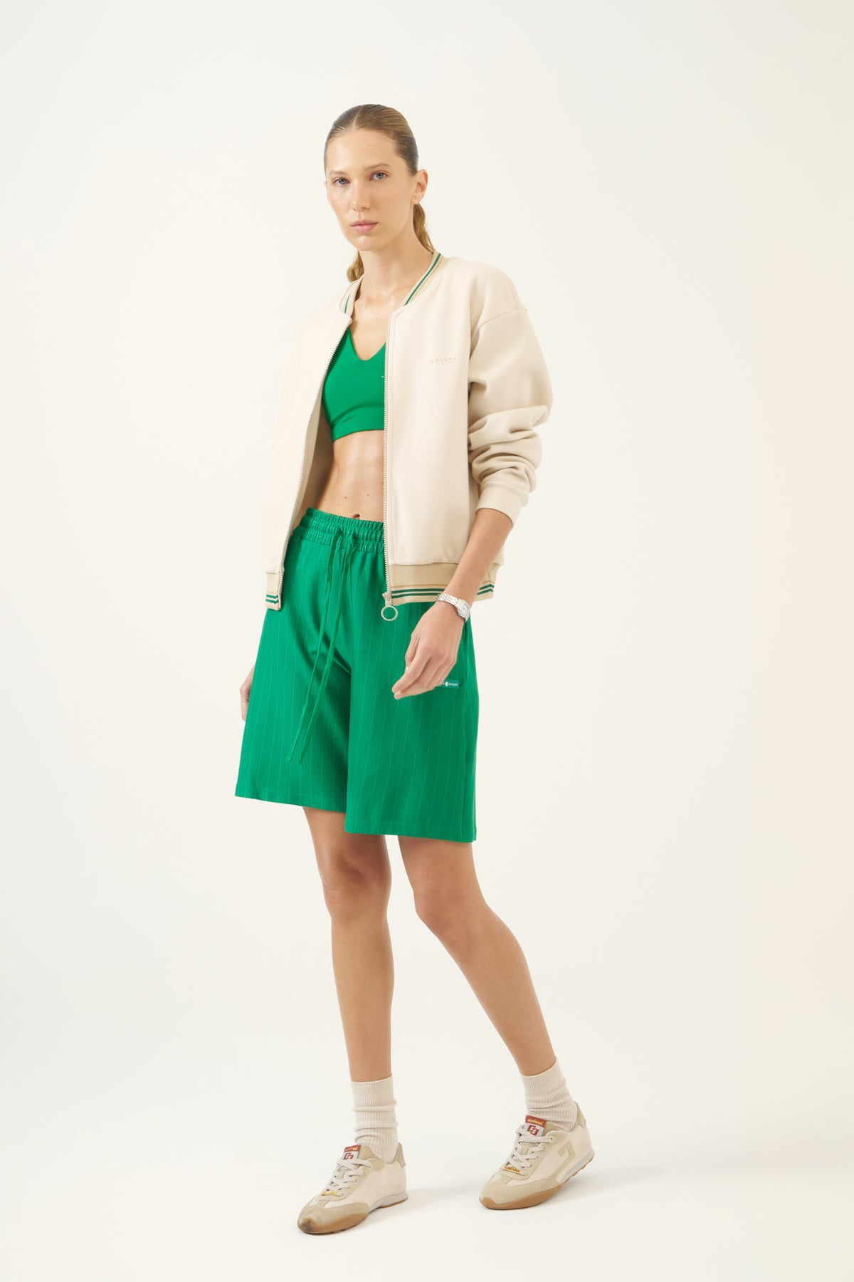 Chaqueta Bomber con Rib Colcci Sport