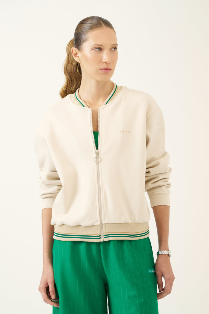 Chaqueta Bomber con Rib Colcci Sport