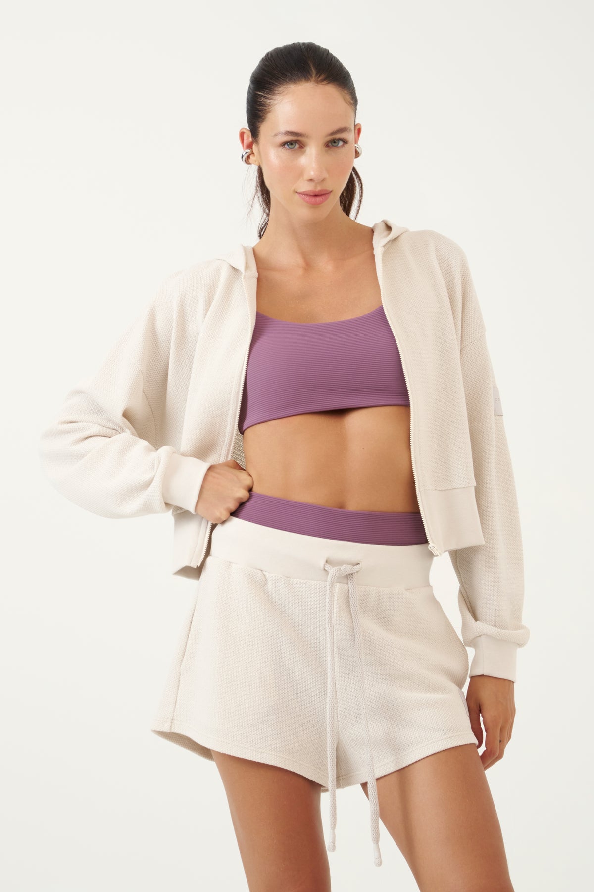 Chaqueta Cropped con Capucha Colcci Sport