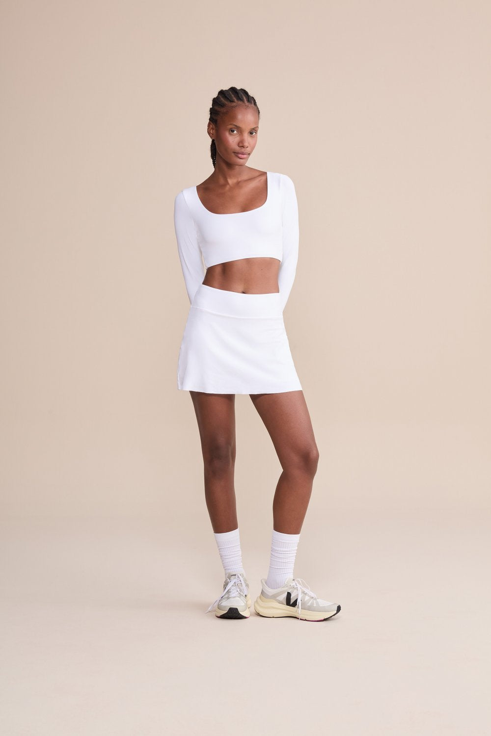Top Deportivo Multi Manga Larga Sense White