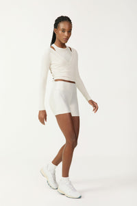 Blusa Cropped Transpassada Manga Longa COLCCI Sport
