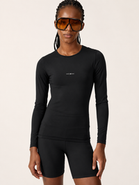 Blusa Deportiva Manga Larga Ajustada Colcci Sport Negro