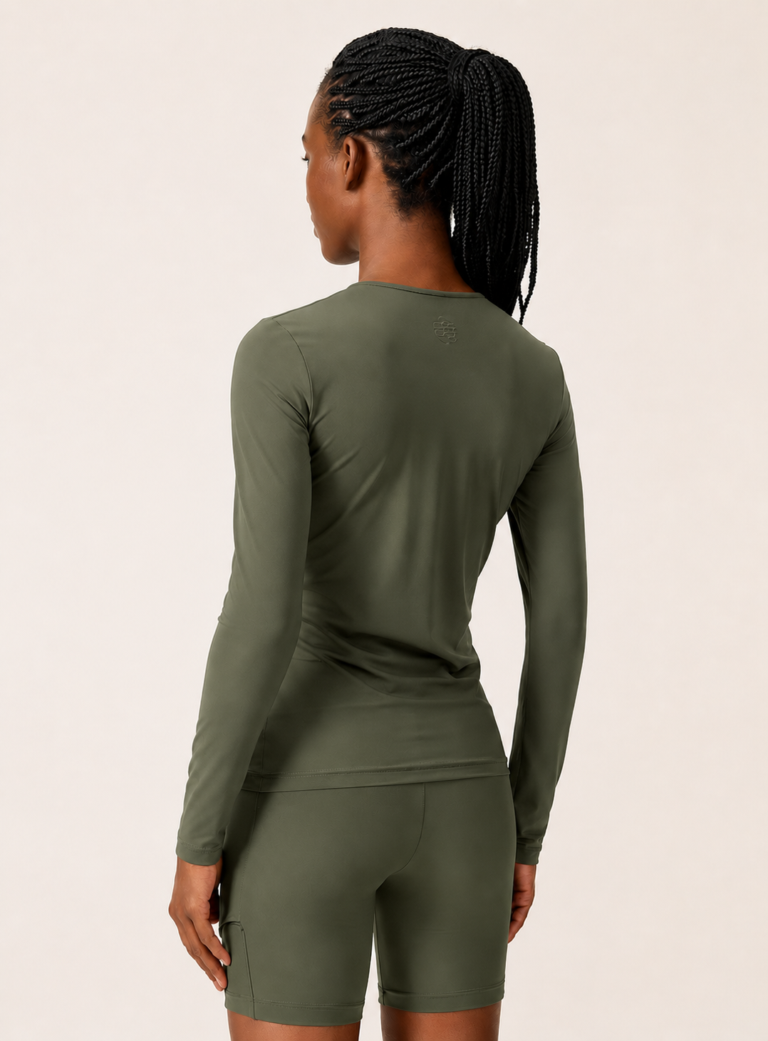 Blusa Deportiva Manga Larga Ajustada Colcci Sport Verde