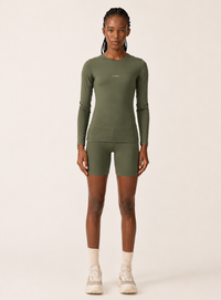 Blusa Deportiva Manga Larga Ajustada Colcci Sport Verde