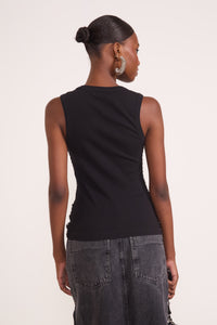 Blusa Musculosa Canalé con Eyelets Colcci Rebel