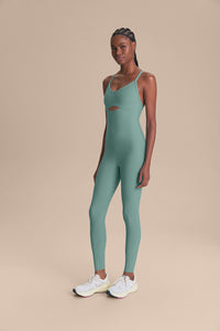 Enterito Deportivo LIVE! Fit Green Long Bodysuit Mujer