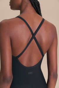 Enterito Deportivo LIVE! Fit Green Long Bodysuit Mujer