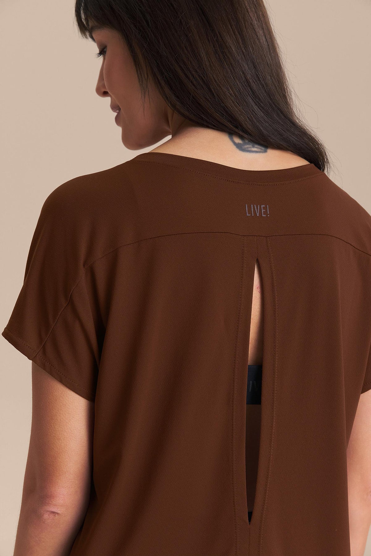 Polera Deportiva Mujer LIVE! Comfort Breath Back Tee
