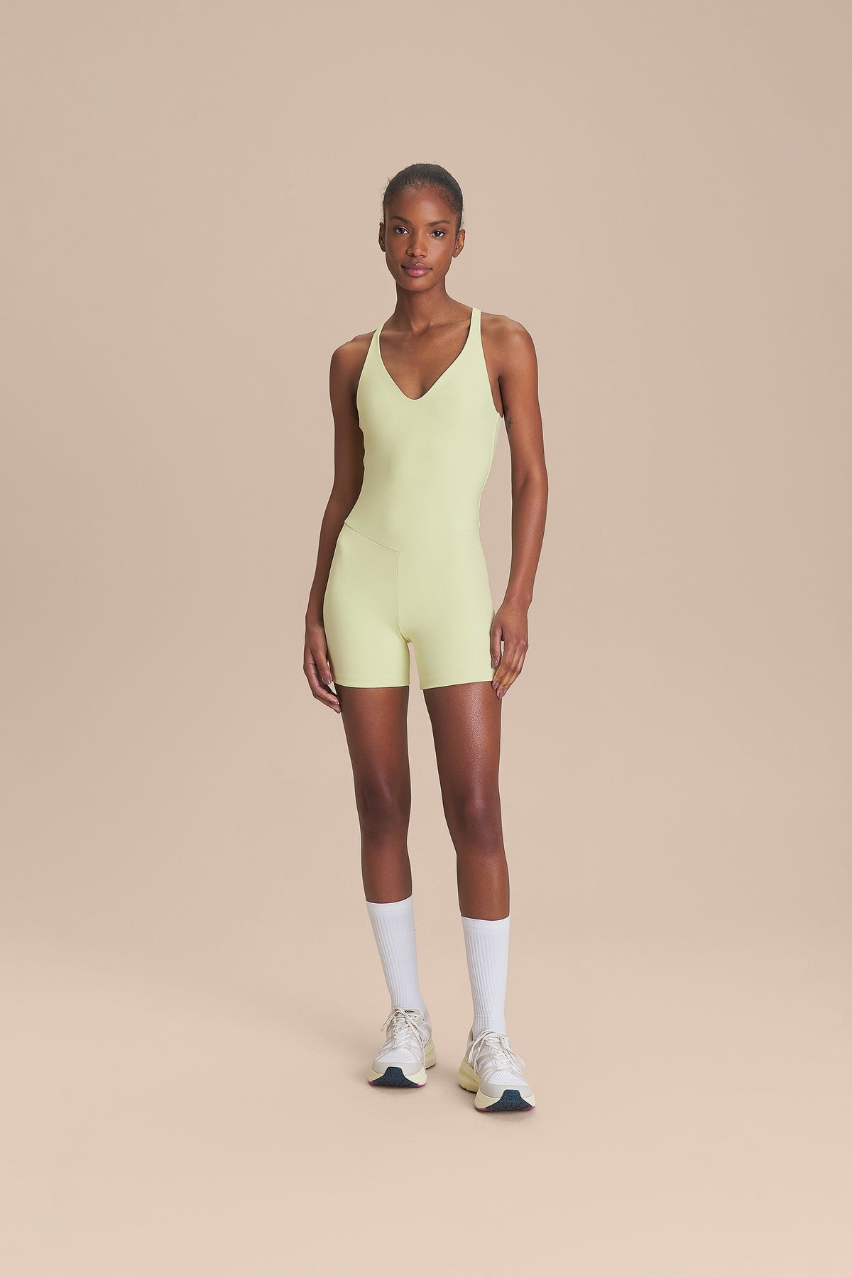 Enterito Corto LIVE! Tex Green Short Bodysuit Mujer