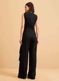 Enterito Negro Wide Leg Mujer Forum