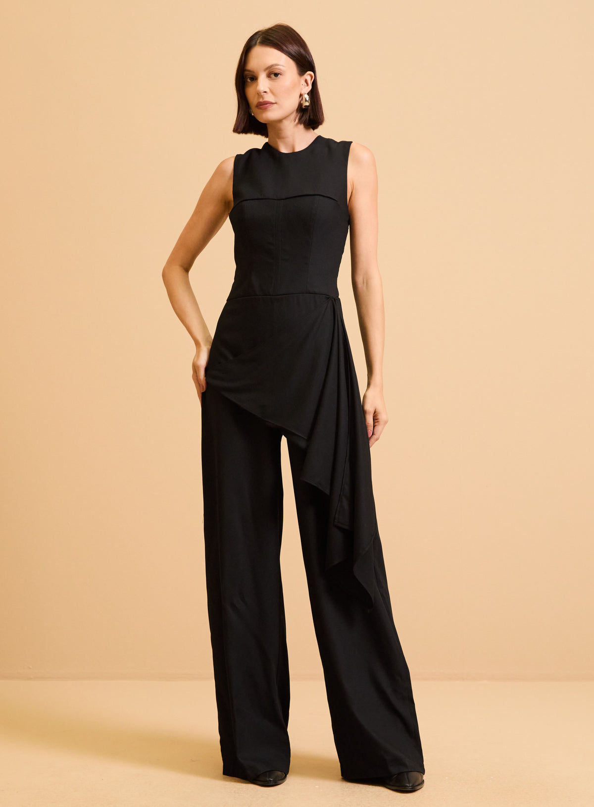 Enterito Negro Wide Leg Mujer Forum