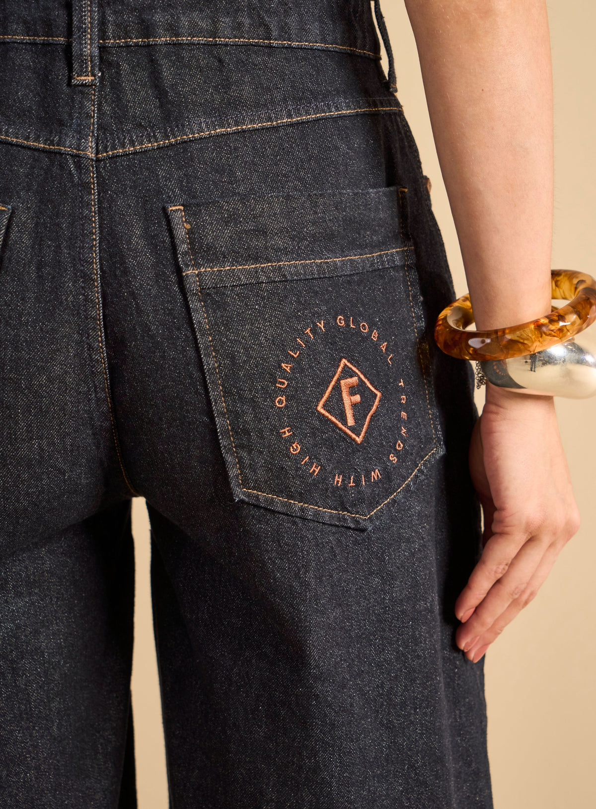 Enterito Jeans Mujer Celine Barrel Forum Azul Índigo