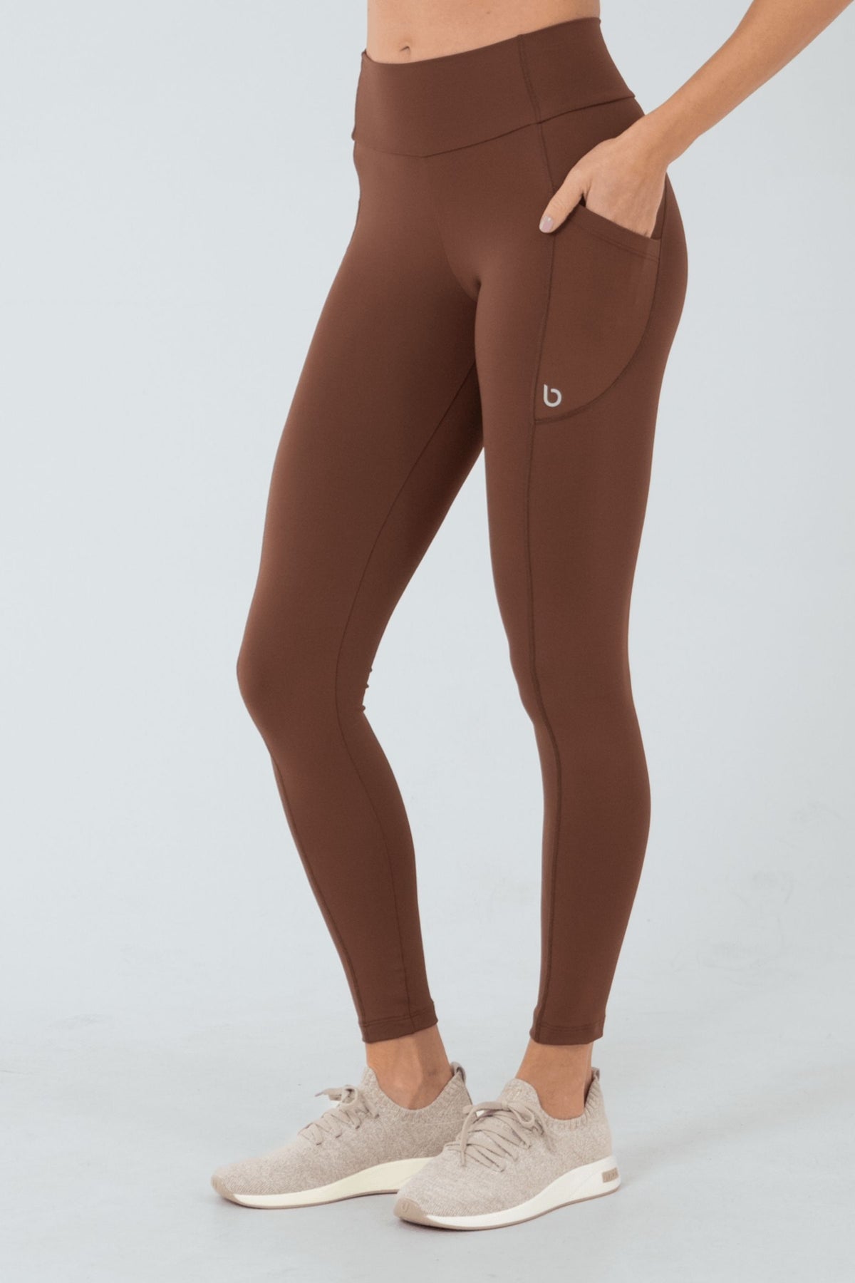 Calza Legging Fitness Columbia  Marrón Charutto