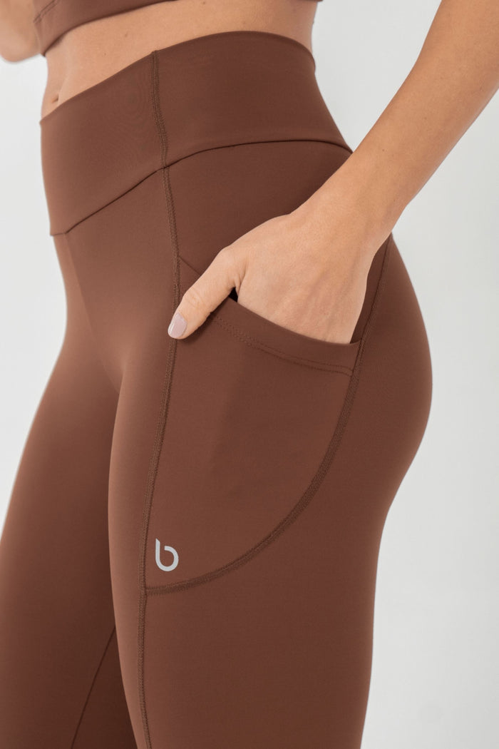 Calza Legging Fitness Columbia  Marrón Charutto