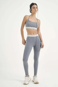 Calza Legging Mid Cós Contrast Mescla – HARMONY – COLCCI SPORT
