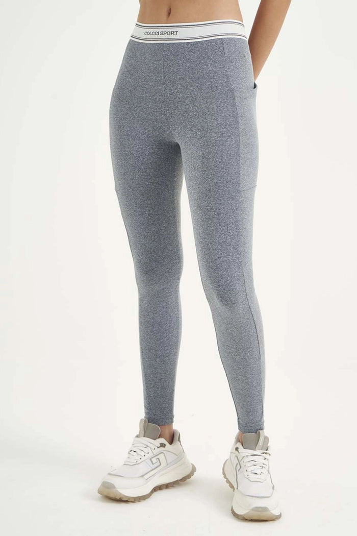 Calza Legging Mid Cós Contrast Mescla – HARMONY – COLCCI SPORT