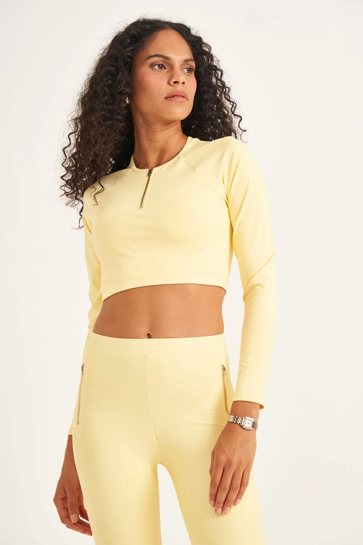 Blusa Cropped Manga Longa con Cierre – COLCCI SPORT – HARMONY