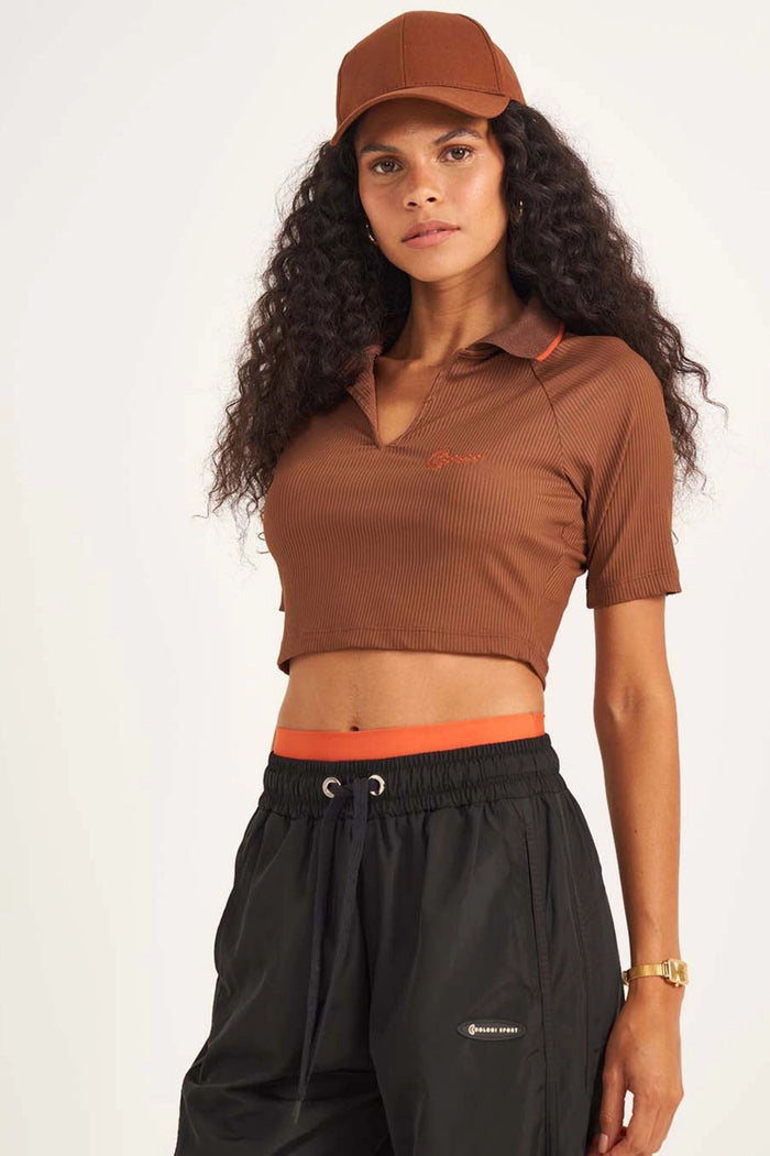 Blusa Estilo Polo Canelada – COLCCI SPORT