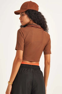 Blusa Estilo Polo Canelada – COLCCI SPORT