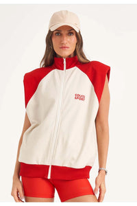 Chaleco Femenino de Moletom Loose Contrast – COLCCI SPORT
