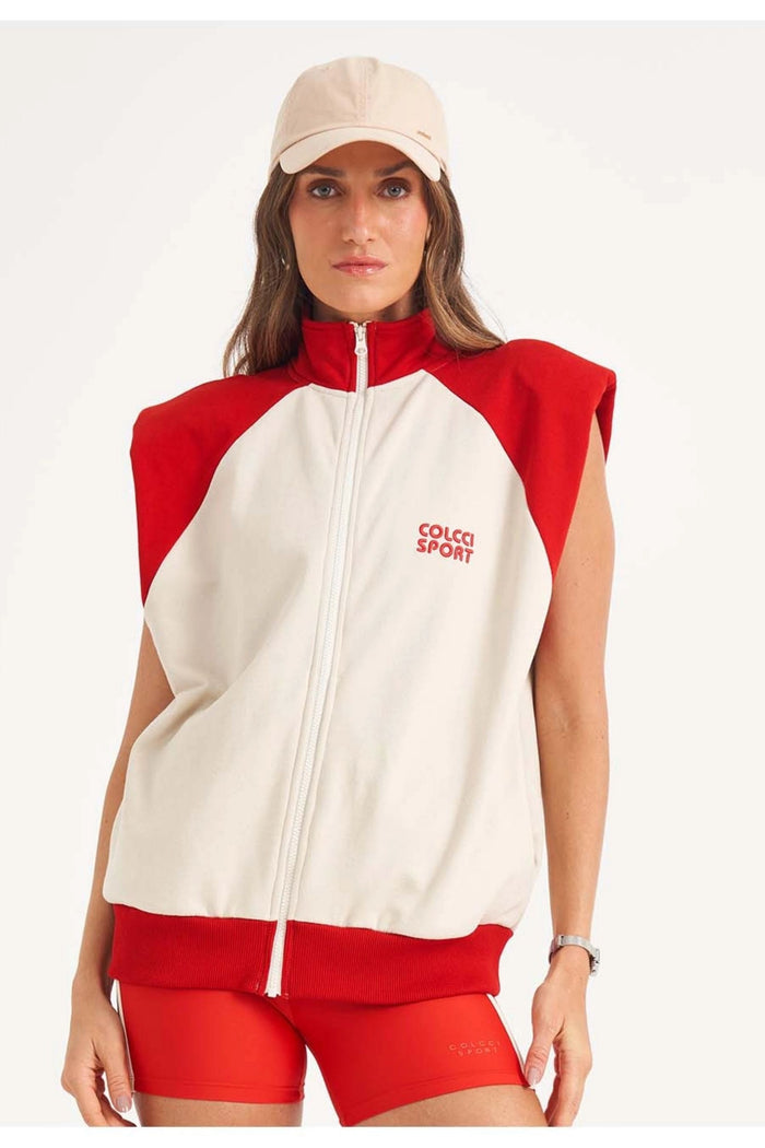 Chaleco Femenino de Moletom Loose Contrast – COLCCI SPORT