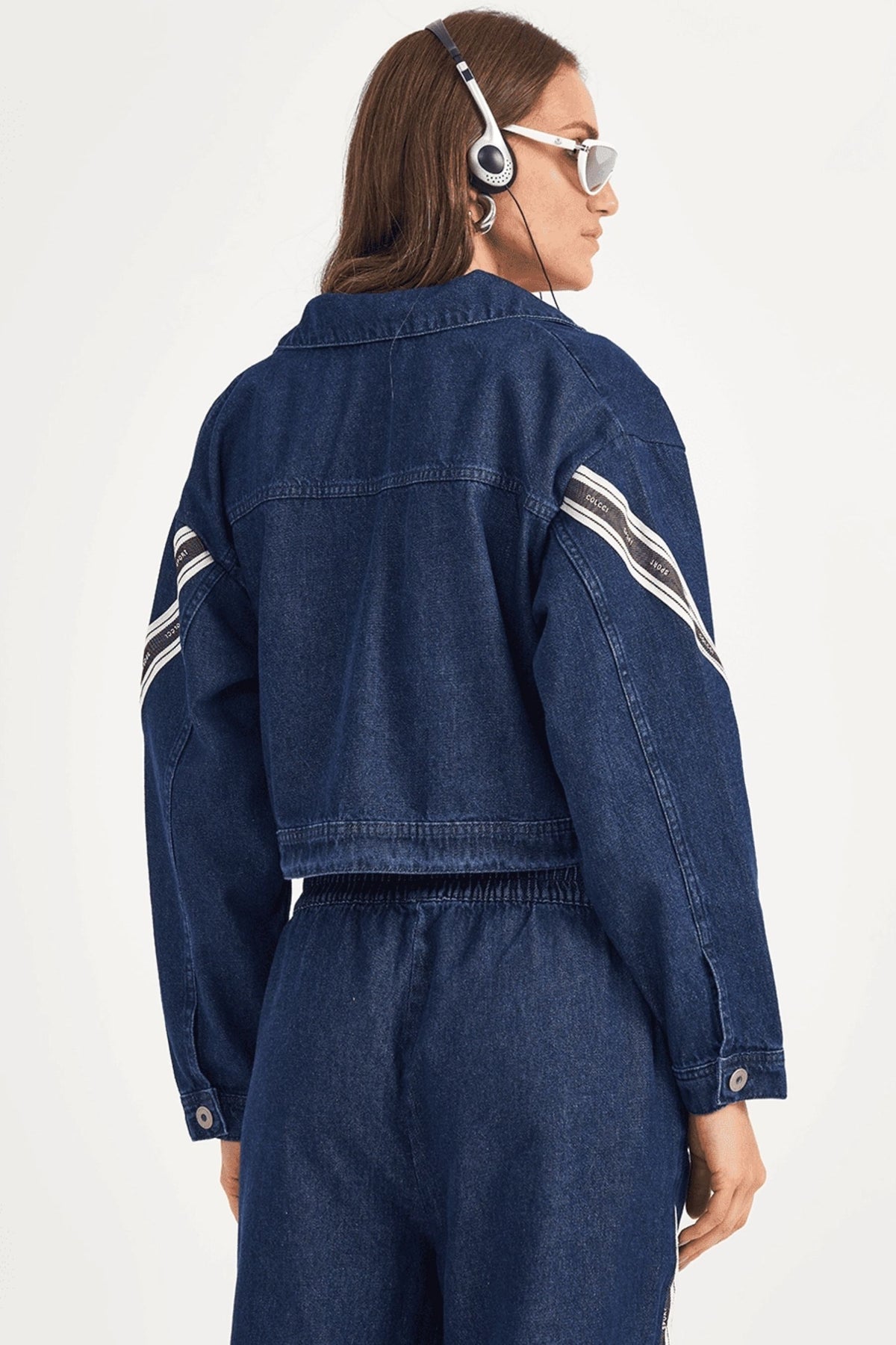 Chaqueta Jeans Feminina Loose con Listras – HARMONY