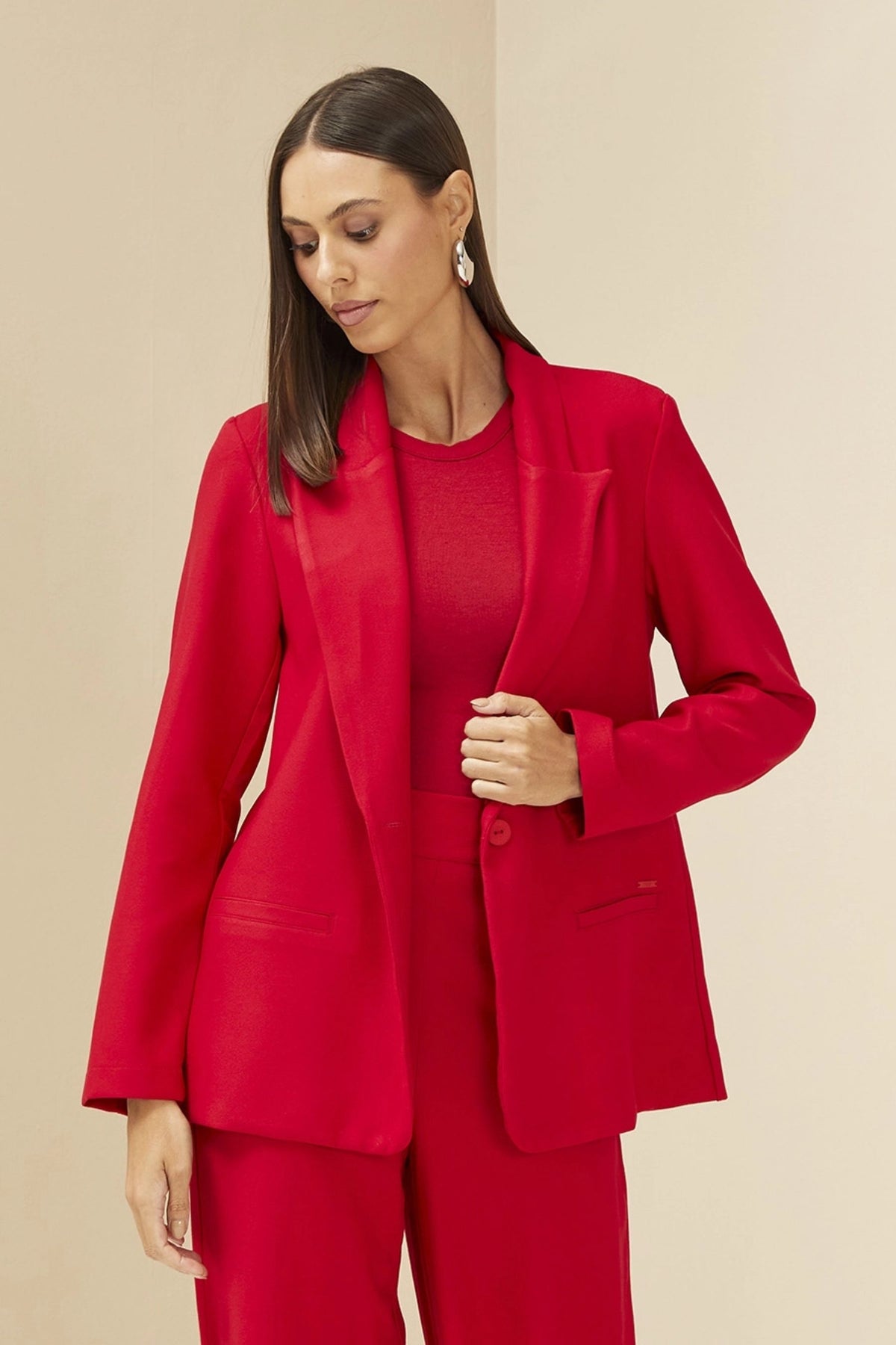 Blazer Femenino de Sastrería Alargada -Urban Breeze