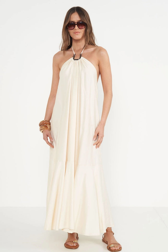 Vestido Justo Midi Bicolor