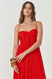 Vestido Largo Comfort con Volantes