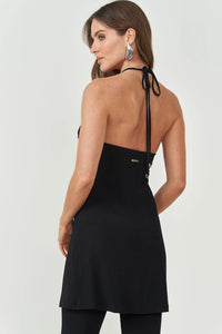 Blusa Alongada con Recortes