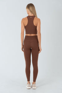 Calza Legging Fitness Columbia  Marrón Charutto