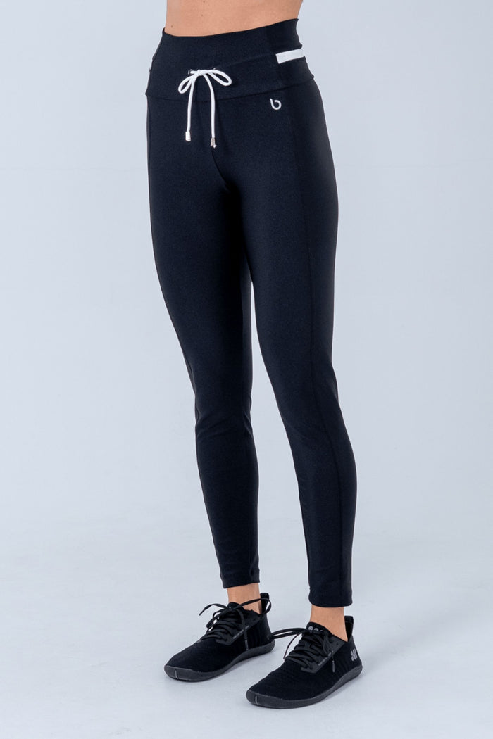 Calza Legging Atlanta - Negro - Branco – BRO FITWEAR