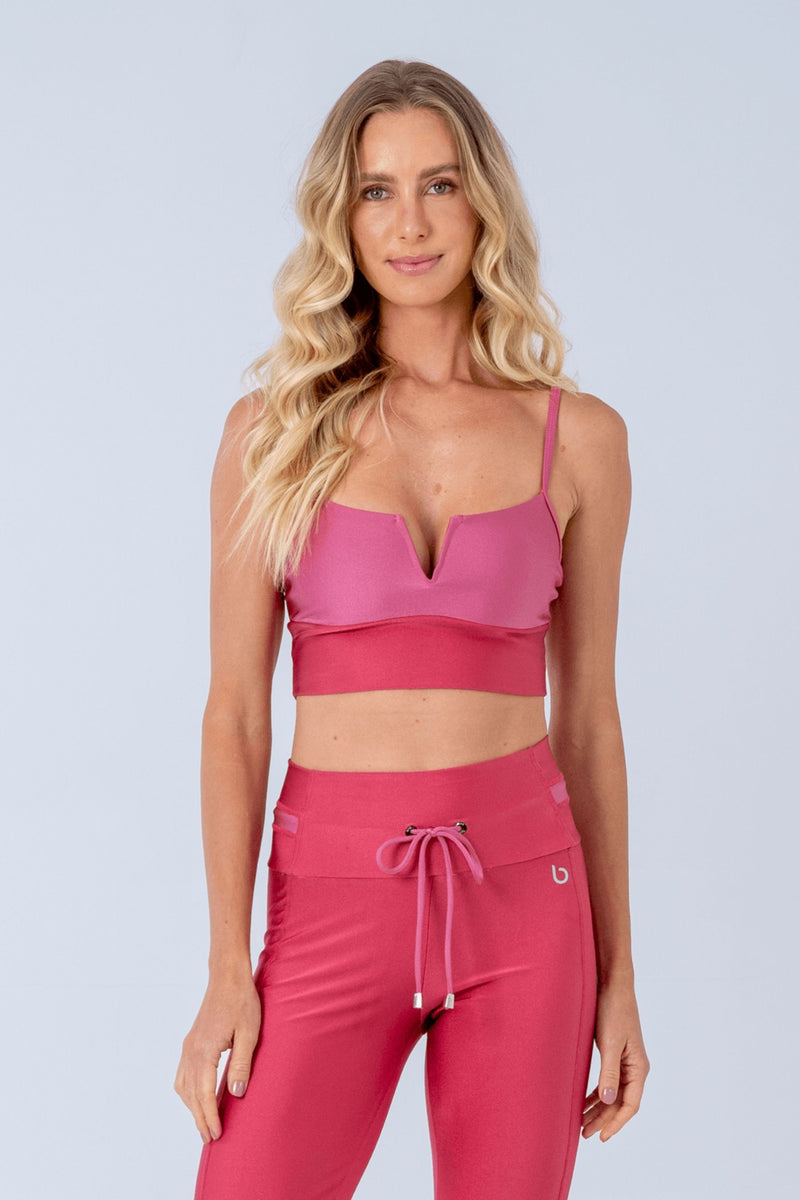 Top Fitness Atlanta Rosa Goiaba/Rosa Chá – BRO FITWEAR