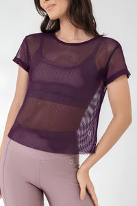 Blusa Cropped Spot Trevos BRO Fitwear Amatista