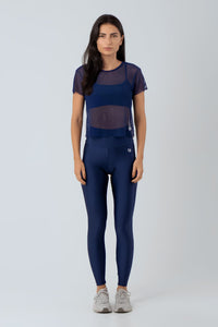 Blusa Cropped Spot Trevos BRO Fitwear Azul Marino