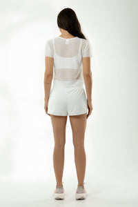 Blusa Cropped Spot Trevos BRO Fitwear Blanco