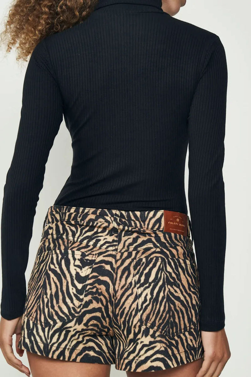 Blusa Canelada Slim de Manga Larga